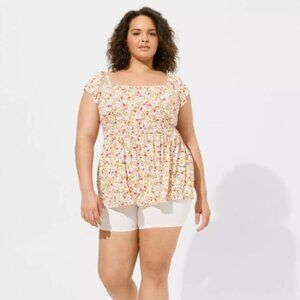 NWT TORRID | Cinched Waist Babydoll Tank Top Super Soft Knit | Sz. 0/L/12